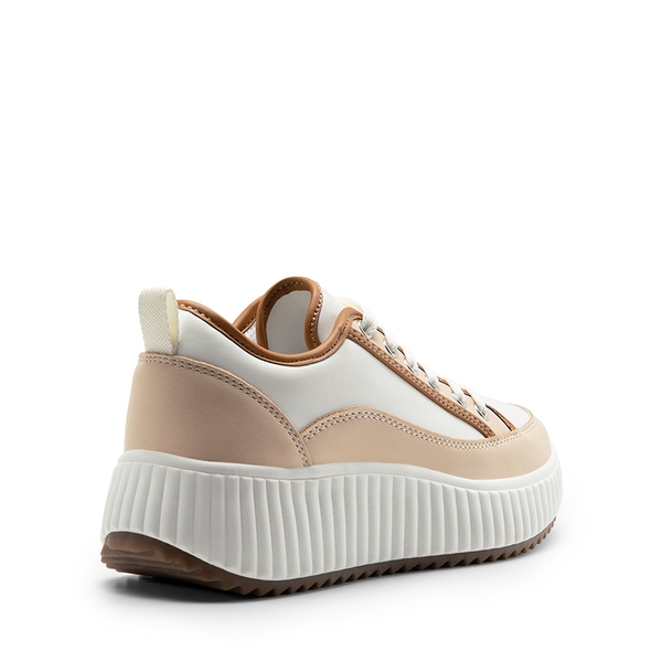 SKY Comfortable Platform Fashion Sneakers---change - BROWN/WHITE-PU - 5