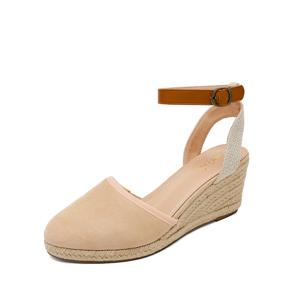 Low Wedge Espadrilles - NUDE -  0