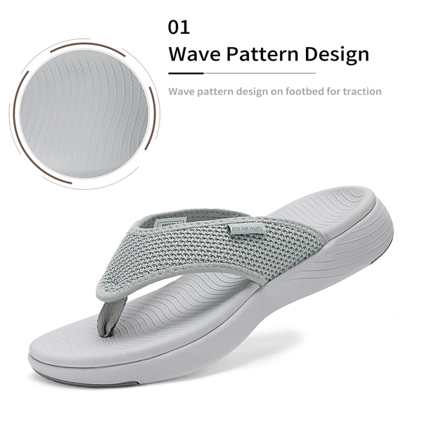 Flip Flop Slippers - GREY - 1