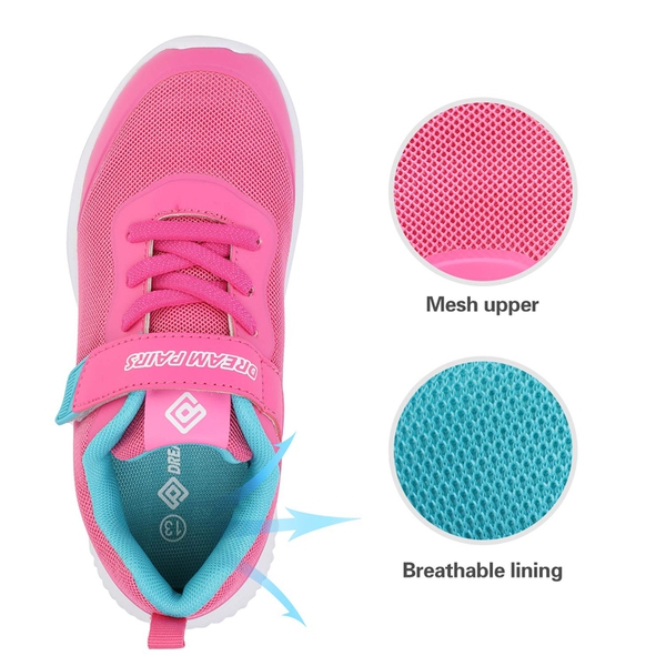 Breathable And Lightweight Kids Running Sneakers - FUCHSIA - 2