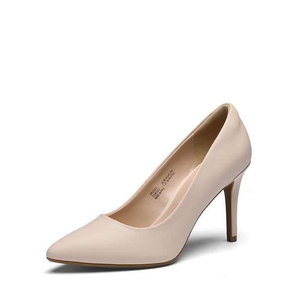 Pointed Toe High Heel Pumps - NUDE -  0