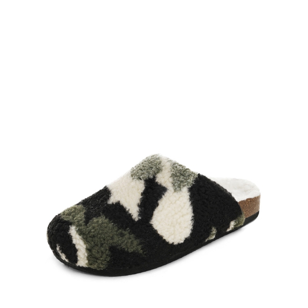 Indoor & Outdoor Cork Fuzzy Slippers - CAMOUFLAGE -  0