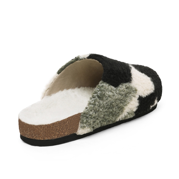Indoor & Outdoor Cork Fuzzy Slippers - CAMOUFLAGE - 3