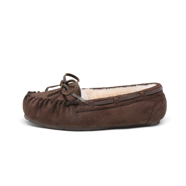 Boys & Girls Faux Fur Slippers - BROWN - 1