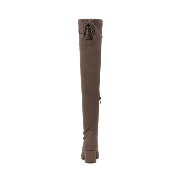 Laurence Chunky Heel Thigh High Boots - KHAKI - 2