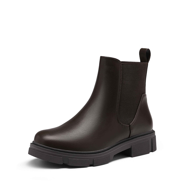Low Heel Chelsea Boots - BROWN -  0