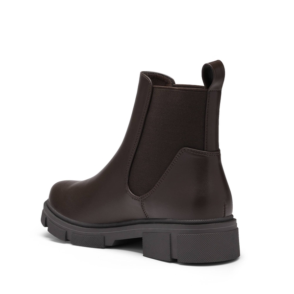 Low Heel Chelsea Boots - BROWN - 4