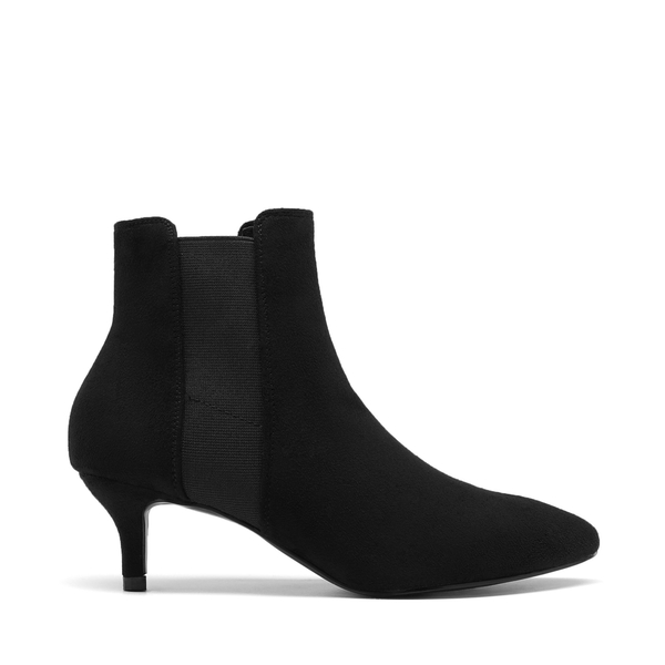 Stiletto Heeled Chelsea Boots - BLACK - 2