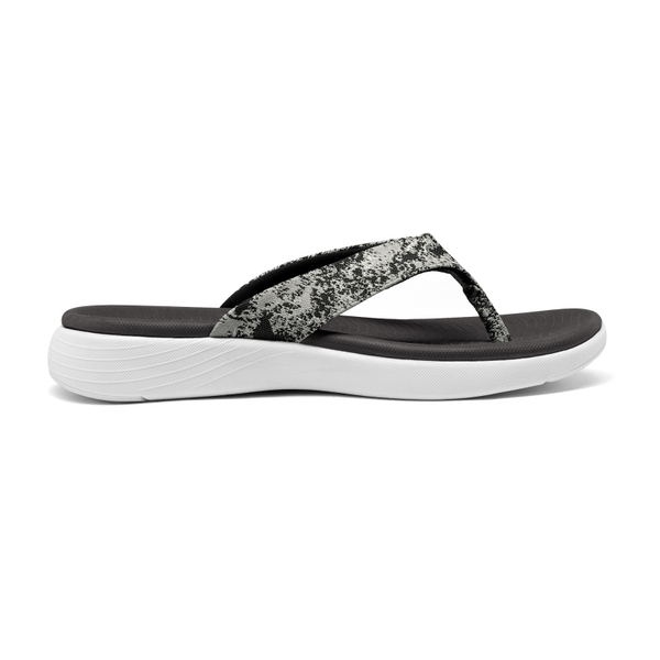 Comfortable Flip Flops With Arch Support - BLACK - 2