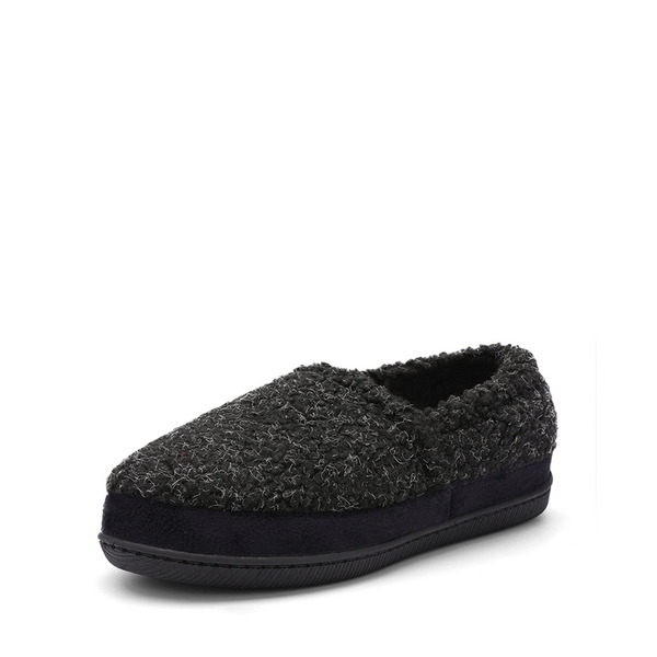 Lightweight Fuzzy Sherpa Slippers - BLACK -  0