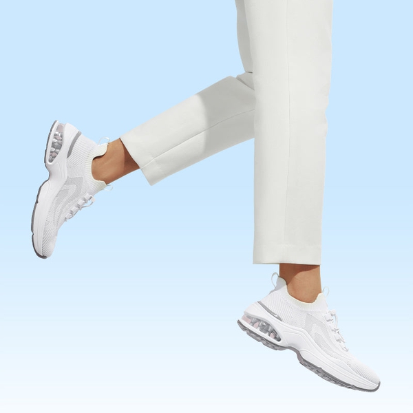 CHAS Non-Slip Air Cushion Fashion Sneakers - WHITE - 5