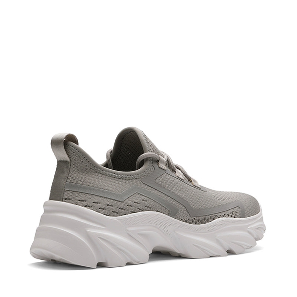 Breathable Non-Slip Knit Sneakers - GREY - 2