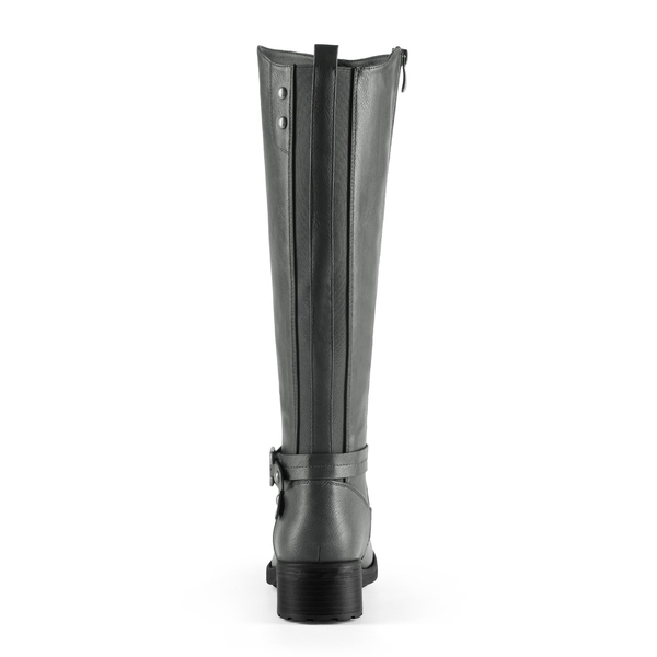 Knee High Fur Lined Boots - GREY - 3