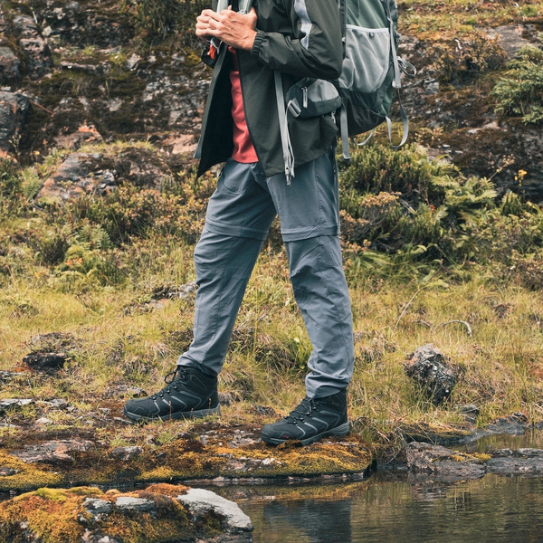 [Armadillo Series] Men's & Women's Warm Waterproof Hiking Boots - BLACK-GREY - 1