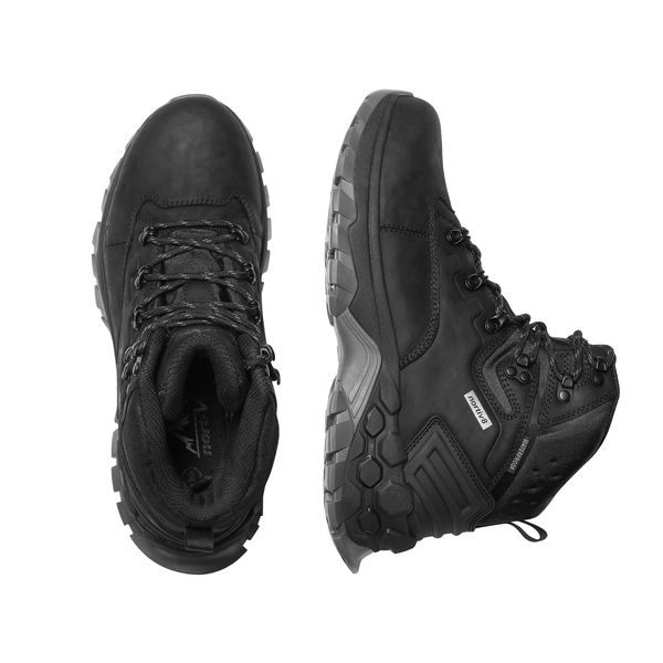 [Polar Bear Series] Men's Waterproof Trekking Trail Non-Slip Hiking Bootsccc - BLACK - 3