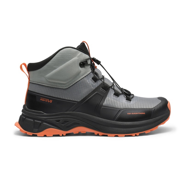 Men's Waterproof Lightweight Hiking Boots - GREY-ORANGE - 1