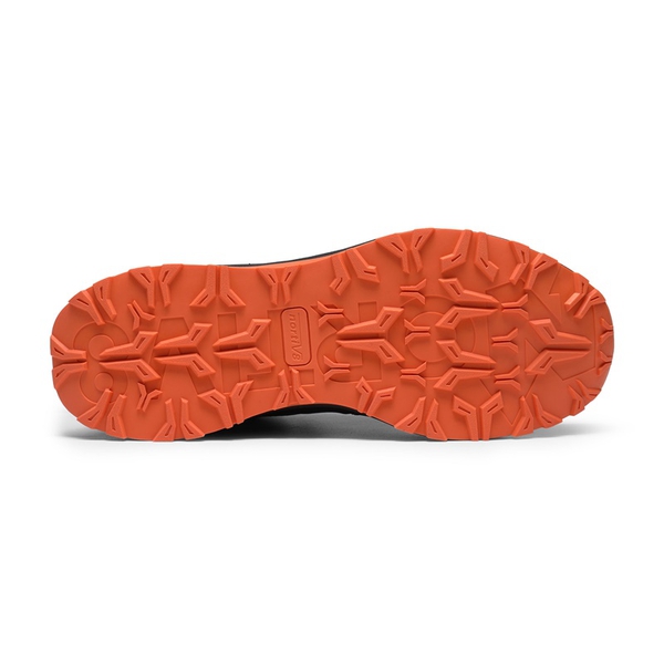 Men's Waterproof Lightweight Hiking Boots - GREY-ORANGE - 5