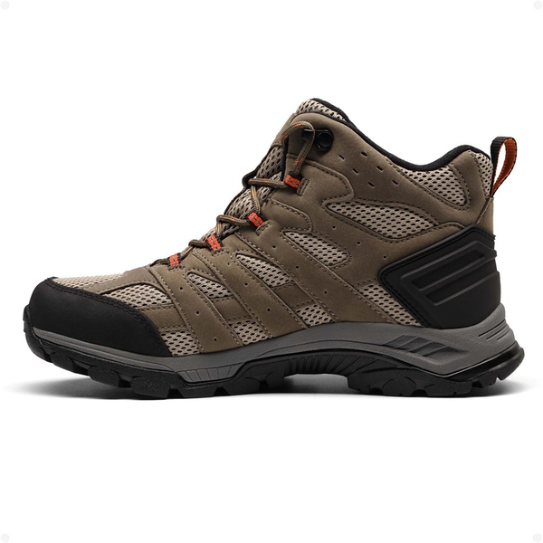 Women's Lightweight Waterproof Hiking Boots - BROWN-ORANGE - 4