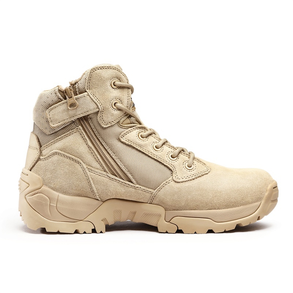 Men's Military Tactical Wide Work Boots【Wide Fit】 - SAND - 2
