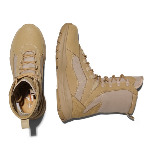 Men's Lightweight Military Combat Work Boots - SAND - 4