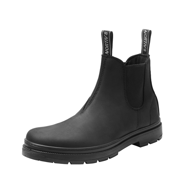 Men's Chelsea Work Boots - BLACK -  0