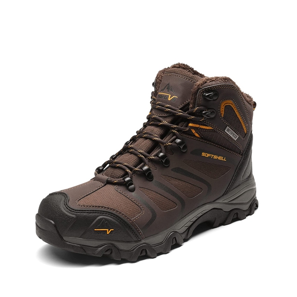 [Armadillo Series] Men's & Women's Warm Waterproof Hiking Boots - BROWN-BLACK-TAN -  0