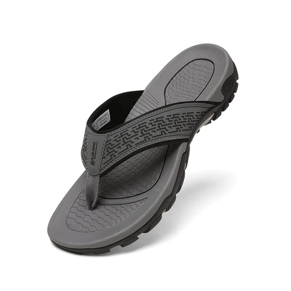 Men's Casual Thong Beach Sandals - GREY -  0