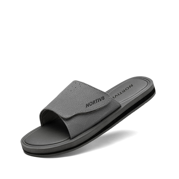 Men's Slide Sandals with Arch Support - GREY -  0