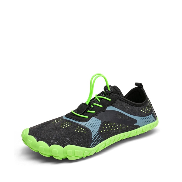 Men's Lightweight Water Shoes - BLACK NEON GREEN -  0