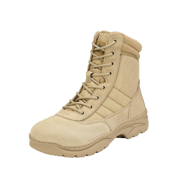 Men's Military Tactical Combat Boots - SAND -  0