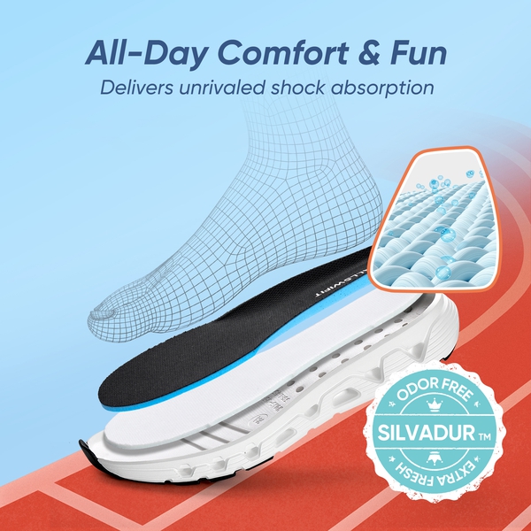 Athletic Walking Shoes - WHITE - 3