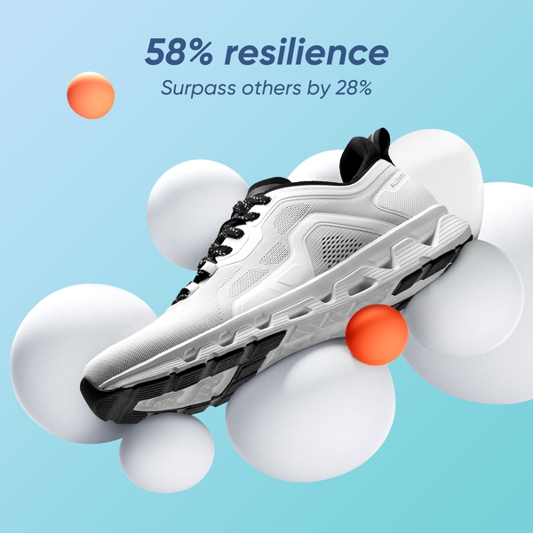 Athletic Walking Shoes - WHITE - 2