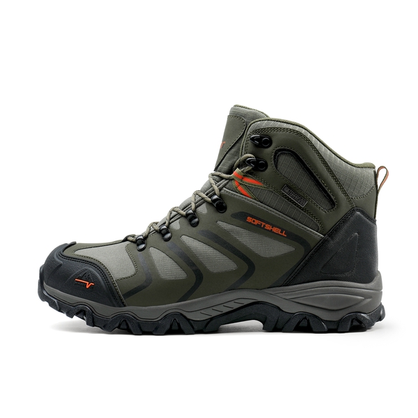 [Armadillo Series] Women's & Men's Wide Waterproof Hiking Boots【Wide Fit】 - OLIVE-BLACK-ORANGE - 1