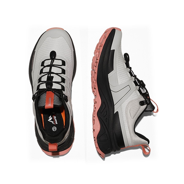 Women's Lightweight Hiking Shoes【Wide Fit】 - GREY PINK - 5