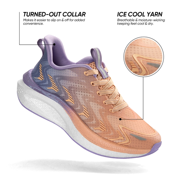 [Nimbus Clear] Women's Breathable Athleisure Sneakers - PINK - 2