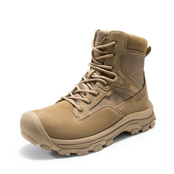 Men's Cap-Toe Waterproof Tactical Work Boots - SAND -  0