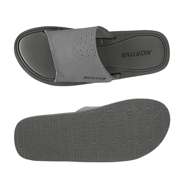 Men's Slide Sandals with Arch Support - GREY - 1