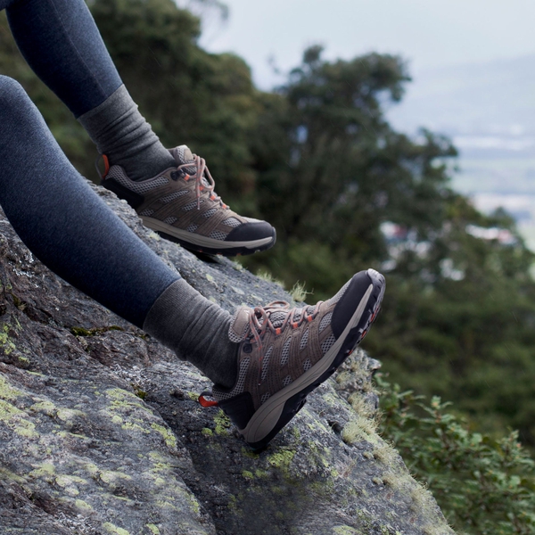 Women's Breathable Lightweight Hiking Shoes - KHAKI - 1