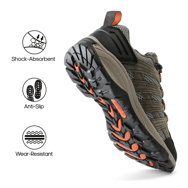Women's Breathable Lightweight Hiking Shoes - KHAKI - 5